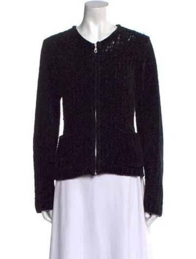 Pre-owned Pierre Cardin Scoop Neck Sweater In Black