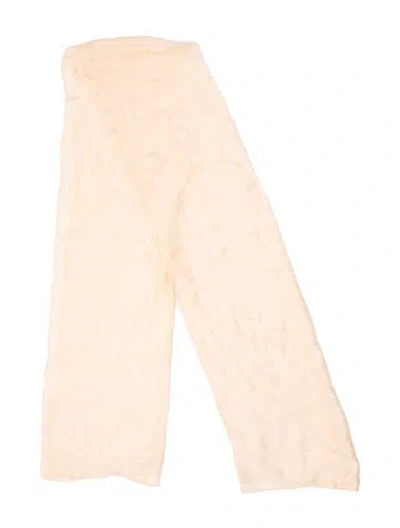 Pre-owned Pierre Cardin Silk Scarf In Neutrals