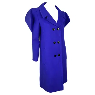 Pre-owned Pierre Cardin S/s 1982  Haute Couture Purple Double Breasted Jacket Custom