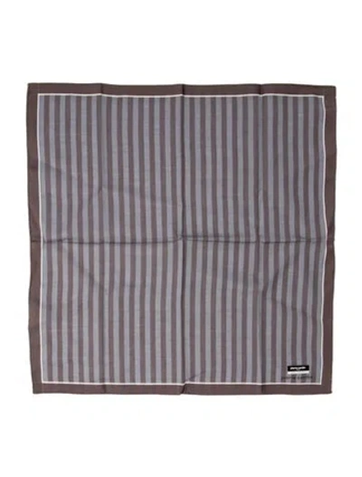 Pre-owned Pierre Cardin Striped Bandana In Neutrals