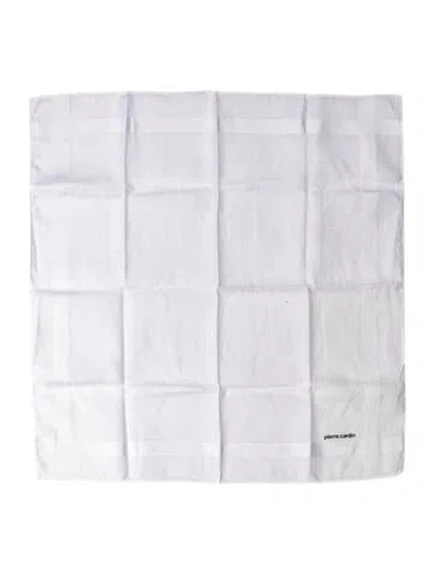 Pre-owned Pierre Cardin Striped Bandana In White