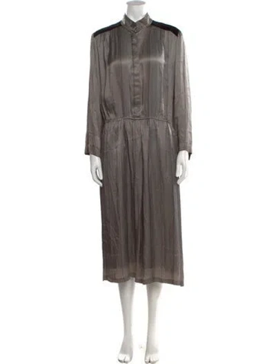 Pre-owned Pierre Cardin Striped Long Dress In Multi