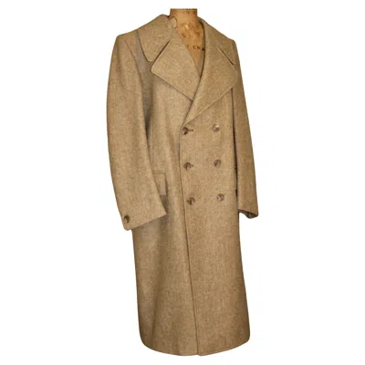 Pre-owned Pierre Cardin Tan Wool Coat In Brown