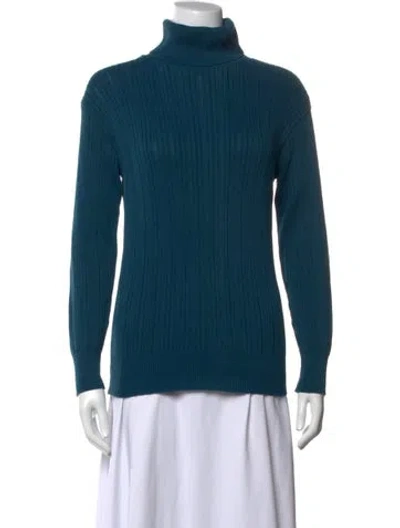 Pre-owned Pierre Cardin Turtleneck Sweater In Blue