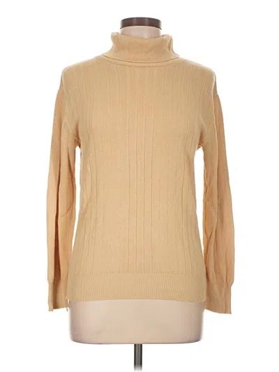 Pre-owned Pierre Cardin Turtleneck Sweater In Tan