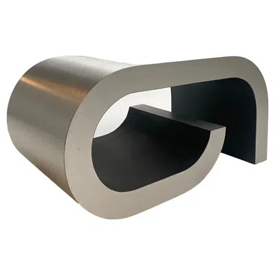 Pre-owned Pierre Cardin Unique 1970's Small Coffee Table Custom Made For A Shop Interior In Belgium In Brown