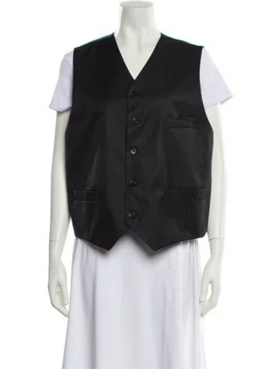 Pre-owned Pierre Cardin Vest In Black