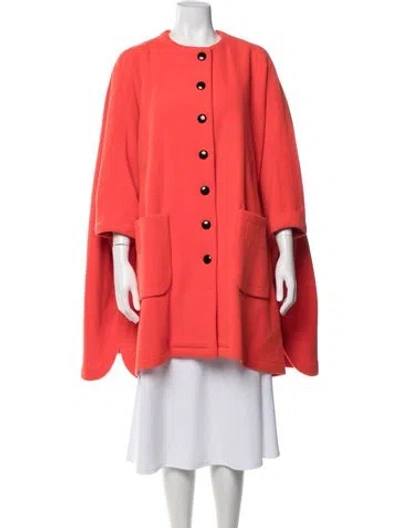 Pre-owned Pierre Cardin Vintage 1960's Cape In Orange