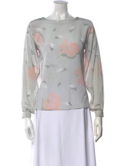 Pre-owned Pierre Cardin Vintage 1980's Blouse In Blue