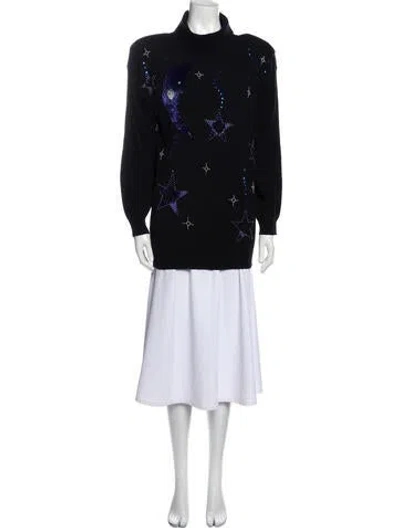 Pre-owned Pierre Cardin Vintage 1980's Sweater In Black