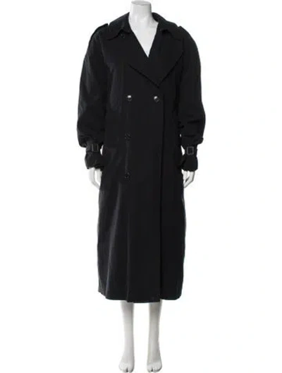 Pre-owned Pierre Cardin Vintage 2000's Trench Coat In Black