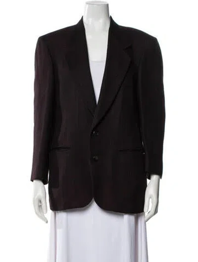 Pre-owned Pierre Cardin Vintage Blazer In Burgundy