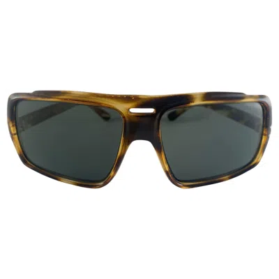 Pre-owned Pierre Cardin Vintage Dark Tortoise Oversized Rectangular 1970's France Sunglasses In Black