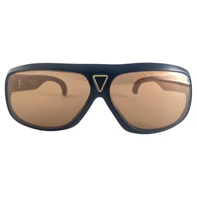 Pre-owned Pierre Cardin Vintage Emerson Fittipaldi Black Rectangular 70's Collector France Sunglasses