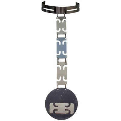 Pre-owned Pierre Cardin Vintage Iconic  Space Age Geometric Plastron Collar Necklace In Multi