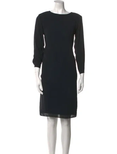 Pre-owned Pierre Cardin Vintage Knee-length Dress In Black