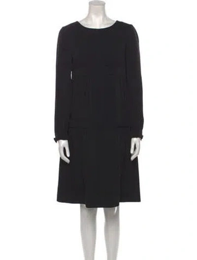 Pre-owned Pierre Cardin Vintage Knee-length Dress In Black