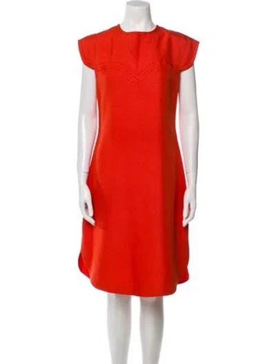 Pre-owned Pierre Cardin Vintage Knee-length Dress In Orange
