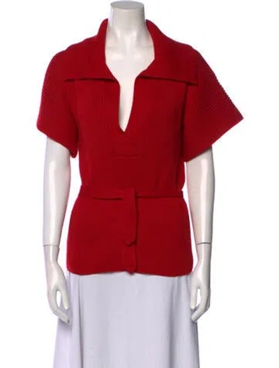 Pre-owned Pierre Cardin Vintage Late 1960's - Early 1970's Sweater In Red