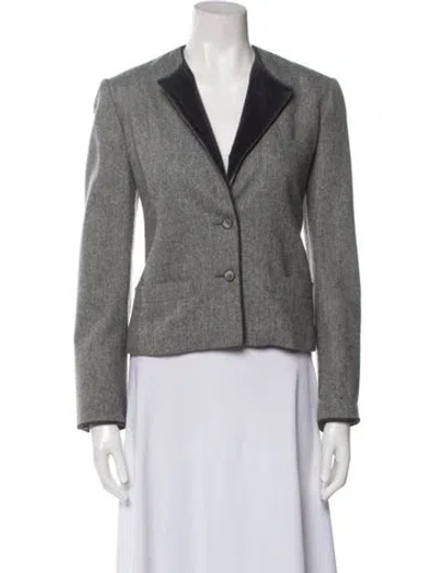 Pre-owned Pierre Cardin Vintage Late 1970's - Early 1980's Blazer In Gray