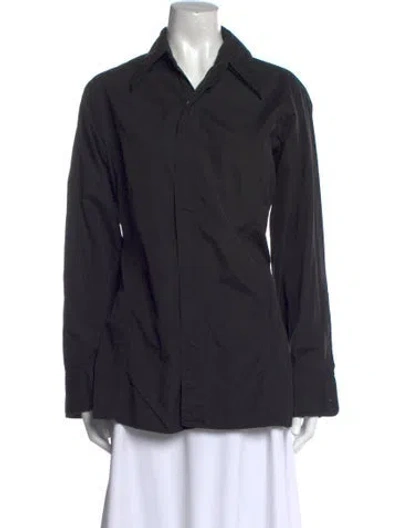 Pre-owned Pierre Cardin Vintage Late 1970's - Early 1980's Shirt In Black