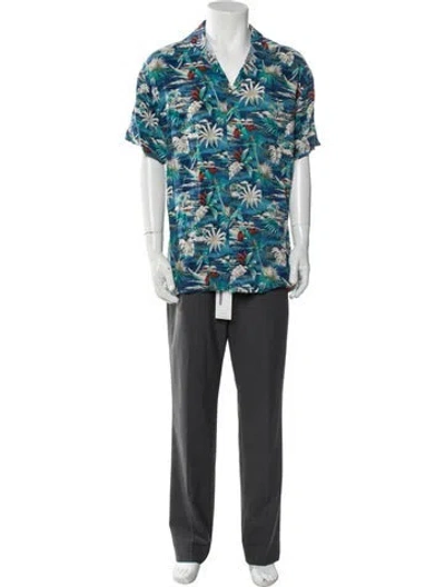 Pre-owned Pierre Cardin Vintage Late 1970's - Early 1980's Shirt In Blue