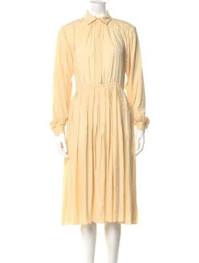 Pre-owned Pierre Cardin Vintage Midi Length Dress In Neutral