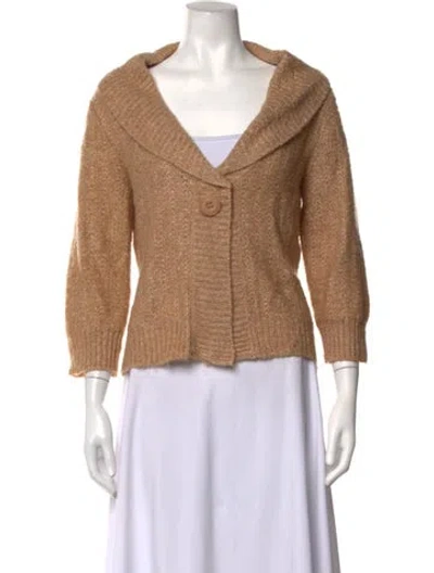 Pre-owned Pierre Cardin V-neck Sweater In Metallic/neutrals