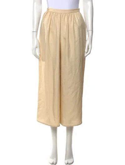 Pre-owned Pierre Cardin Wide Leg Pants In Neutrals