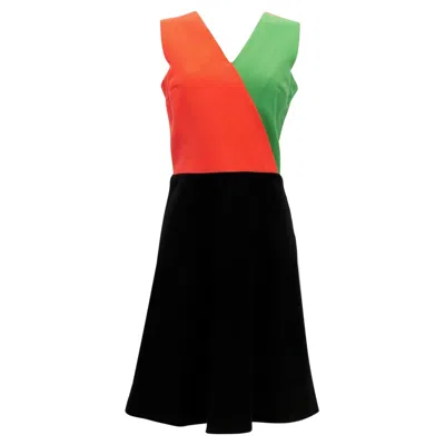 Pre-owned Pierre Cardin Wool Dress, Size 38fr In Black
