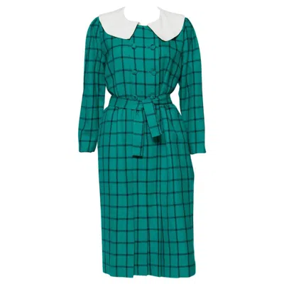Pre-owned Pierre Cardin Wool Green Dress