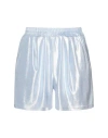 Pierre Darré Woman Shorts & Bermuda Shorts Sky Blue Size L Polyester, Elastane In Blue