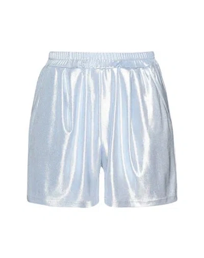 Pierre Darré Woman Shorts & Bermuda Shorts Sky Blue Size L Polyester, Elastane