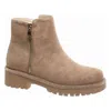Pierre Dumas Loraine Rhinestone Booties In Taupe In Grey