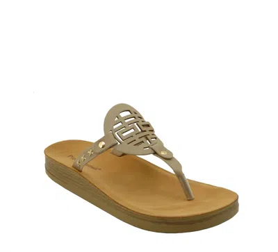 Pierre Dumas Valarie Sandal In Taupe In Beige