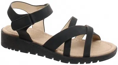Pierre Dumas Women's Catalina Wedge Sandal In Black