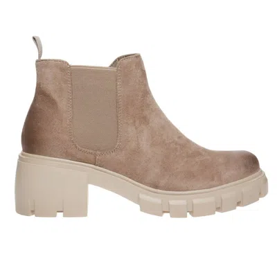Pierre Dumas Women's Chelsea Boots In Taupe In Brown