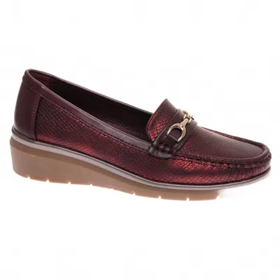 Pierre Dumas Women's Choice-2 Penny Loafer In Burgundy