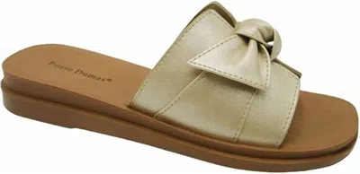 Pierre Dumas Women's Halee Slide Sandals In Gold In Multi