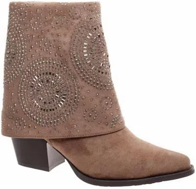 Pierre Dumas Women's Kaia-1 Cowboy Boot In Taupe In Neutral