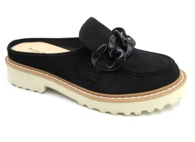 Pierre Dumas Women's Mora Slide On Shoes In Black Suede