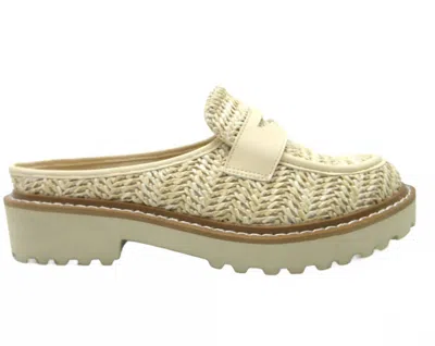 Pierre Dumas Women's Mora Slide On Shoes In Natural In Neutral