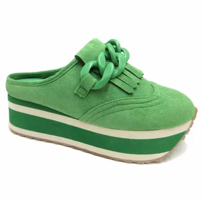 Pierre Dumas Women's Paloma 5 Clog Shoes In Mint Green