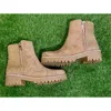 Pierre Dumas Women's Rhinestones Booties In Beige In Beige