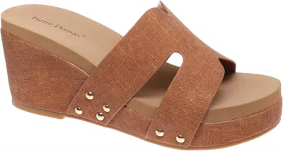 Pierre Dumas Women's Vivian-1 Wedge In New Tan In Orange