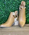 Pierre Dumas Women's Westin Bootie In Cow/beige Combo In Multi