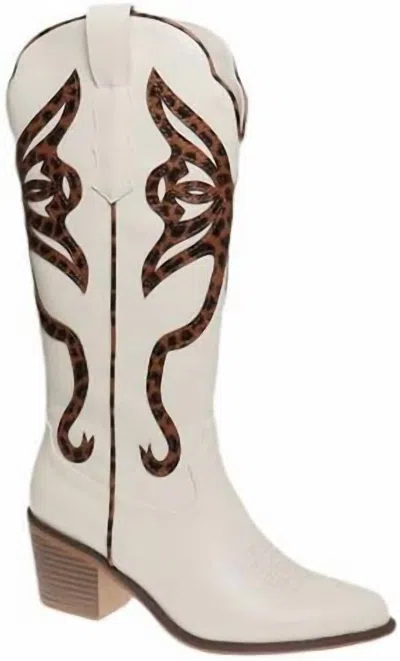 Pierre Dumas Women's Whitney-8 Western Boots In Ivory In White