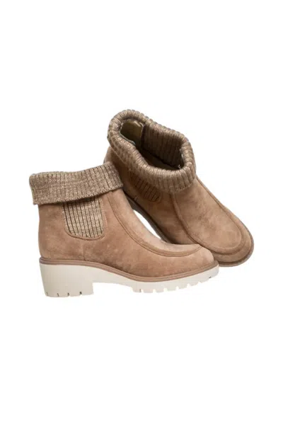 Pierre Dumas Women Winter Of Warmth Bootie In Taupe In Gray