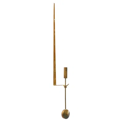 Pre-owned Pierre Forssell Candlesticks In Brass By  For Skultuna, 1950s In Brown