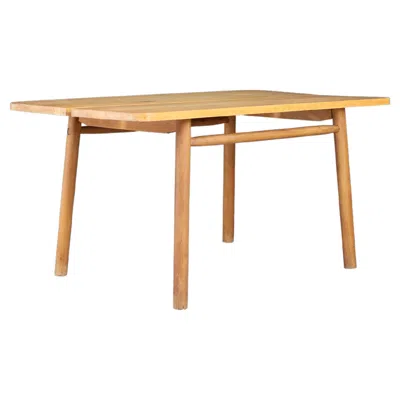 Pre-owned Pierre Gautier-delaye Dining Table In Solid Beechwood, France, 1950s In Brown